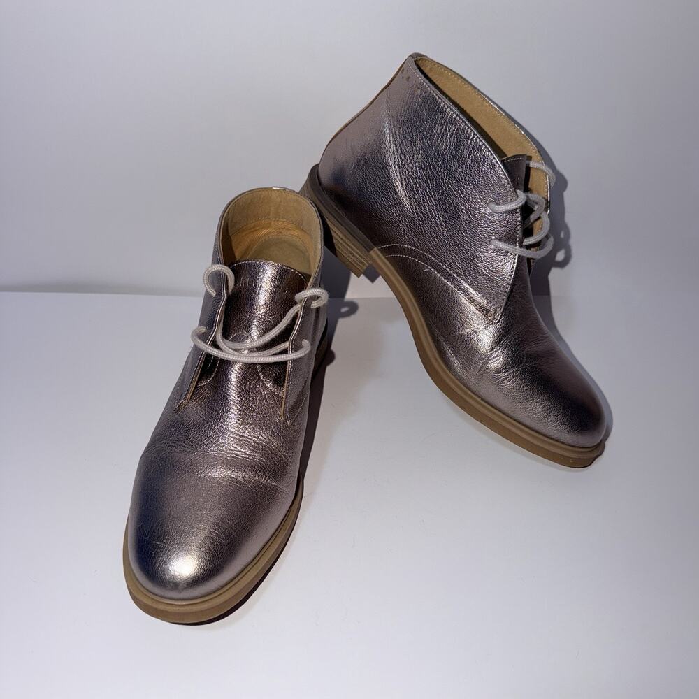 Hush Puppies Bailey Metallic Chukka Boots Size 7 2010s Hipster Aesthetic